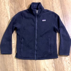 Patagonia little kids zip up fleece.